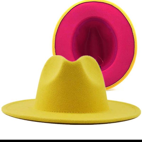 outeryellow inner rose wool felt jazz fedora hats with thin belt buckle men women wide brim panama trilby cap xl, Blue;gray
outeryellow inner rose wool felt jazz fedora hats with thin belt buckle men women wide brim panama trilby cap xl, Blue;gray