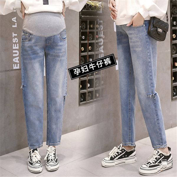 autumn maternity pants jeansnew arrival denim trousers for pregnant women leisure loose large size pregnant pants, White
autumn maternity pants jeansnew arrival denim trousers for pregnant women leisure loose large size pregnant pants, White