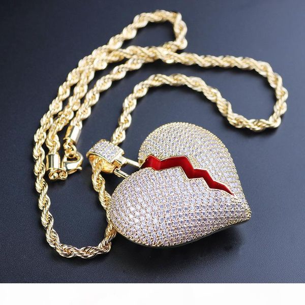 mens women hip hop jewelry gold silver color full cz heart pendant necklace with rope chain nice gift for friend
mens women hip hop jewelry gold silver color full cz heart pendant necklace with rope chain nice gift for friend