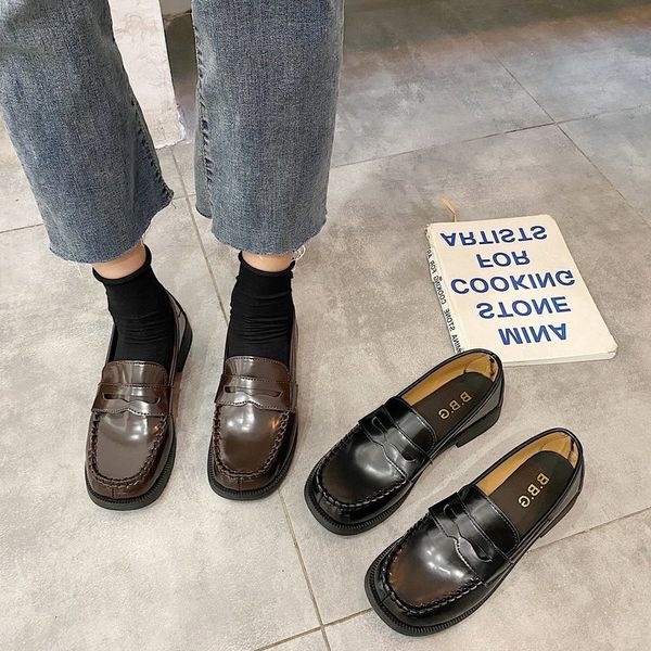 solid autumn black oxfords shoes for women flats slip-on retro shoes leather thick bottom platform square toe casual woman
solid autumn black oxfords shoes for women flats slip-on retro shoes leather thick bottom platform square toe casual woman