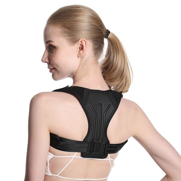 back support shoulder belt clavicle spine brace prevents slouching breathable straightener sports safety equipment, Black;blue
back support shoulder belt clavicle spine brace prevents slouching breathable straightener sports safety equipment, Black;blue