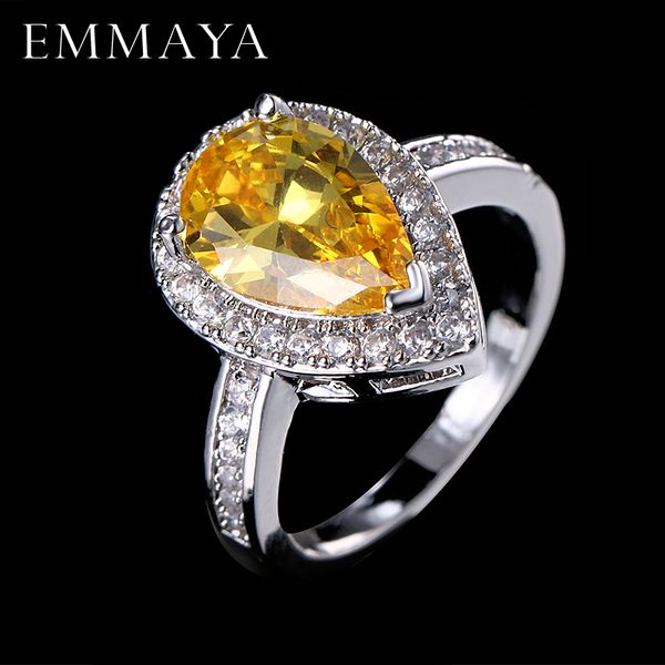 emmaya jewels big water drop zircon ring 3 prong setting with micro paved cz stone around trendy party rings for women, Golden;silver
emmaya jewels big water drop zircon ring 3 prong setting with micro paved cz stone around trendy party rings for women, Golden;silver
