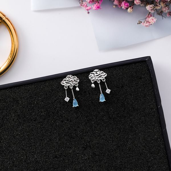 2020 trendy korean fashion long cloud water drop earrings cute small earrings for women pendientes mujer moda, Silver
2020 trendy korean fashion long cloud water drop earrings cute small earrings for women pendientes mujer moda, Silver