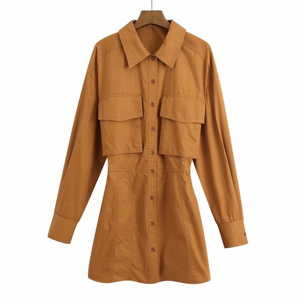 women solid poplin long blouses and shirts turn-down collar hollow out pockets female casual street smock blusas cloth, White
women solid poplin long blouses and shirts turn-down collar hollow out pockets female casual street smock blusas cloth, White