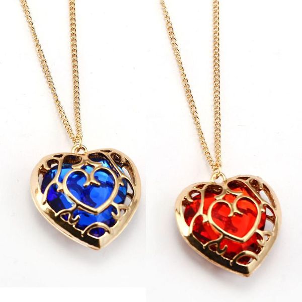 10pcs/lot fashion legend of zelda necklace blue red heart pendant lovers couple necklace women wedding gifts jewelry, Silver
10pcs/lot fashion legend of zelda necklace blue red heart pendant lovers couple necklace women wedding gifts jewelry, Silver