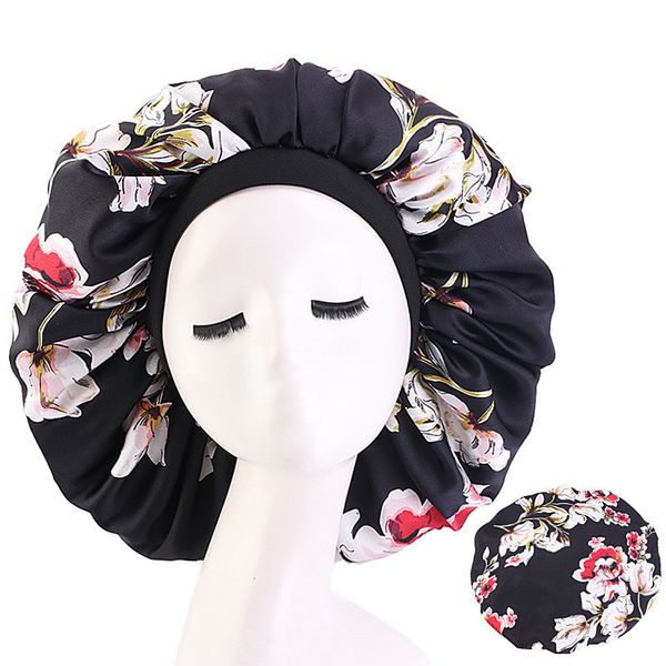 satin silky hair bonnet oversized imitation silk elastic headwrap night sleep cap solid color home hat tb-78a, Blue;gray
satin silky hair bonnet oversized imitation silk elastic headwrap night sleep cap solid color home hat tb-78a, Blue;gray