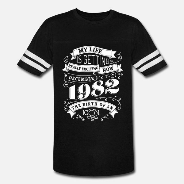 december 1982 the birth of an icon t shirt men print cotton o neck costume cute funny casual summer style original shirt, White;black
december 1982 the birth of an icon t shirt men print cotton o neck costume cute funny casual summer style original shirt, White;black
