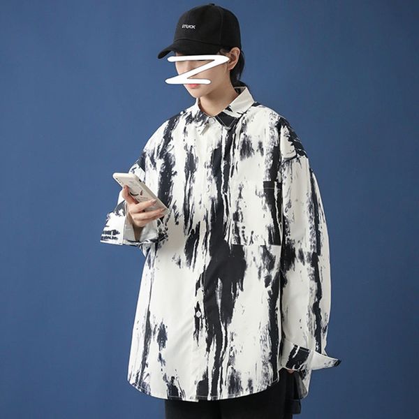 men's casual shirts 2021 autumn square neck tie dye color loose regular long sleeve shirt coat young fashion plus size -5xl, White;black
men's casual shirts 2021 autumn square neck tie dye color loose regular long sleeve shirt coat young fashion plus size -5xl, White;black
