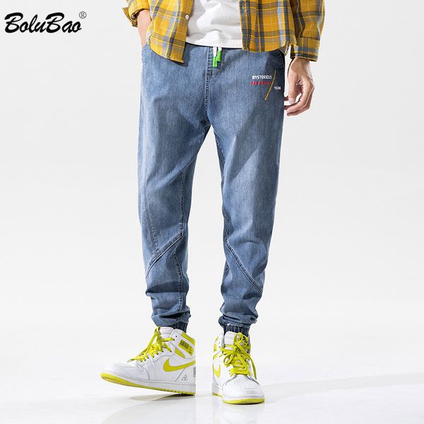 bolubao brand men trendy jeans autumn new men's high street pencil pants embroidered drawstring casual jeans male clothing, Blue
bolubao brand men trendy jeans autumn new men's high street pencil pants embroidered drawstring casual jeans male clothing, Blue