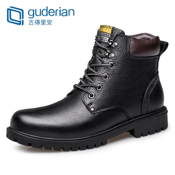 boots brand genuine leather men winter lace up warm fur ankle handmade waterproof comfortable autumn men's shoes, Black
boots brand genuine leather men winter lace up warm fur ankle handmade waterproof comfortable autumn men's shoes, Black