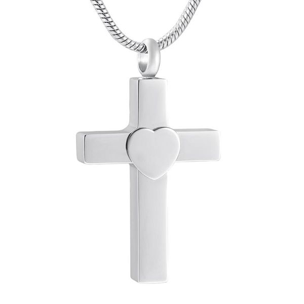ijd9994 stainless steel cremation cross heart shape keepsake pendant for ashes urn memorial souvenir necklace jewelry for gift, Silver
ijd9994 stainless steel cremation cross heart shape keepsake pendant for ashes urn memorial souvenir necklace jewelry for gift, Silver