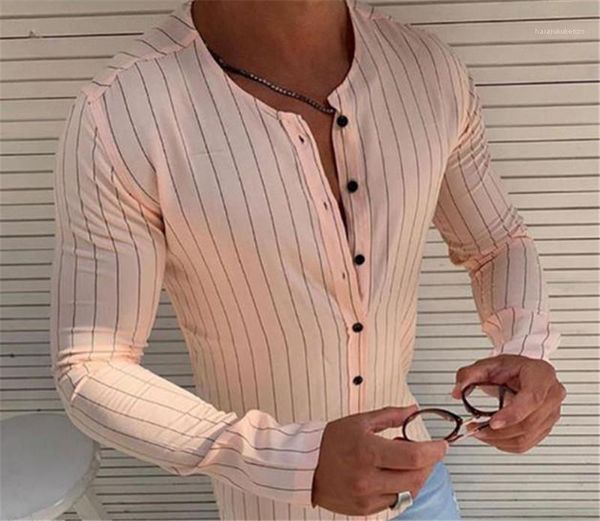 crew neck long sleeve shirts mens single breasted slim dress shirts stripe printed mens designer shirts fashion, White;black
crew neck long sleeve shirts mens single breasted slim dress shirts stripe printed mens designer shirts fashion, White;black