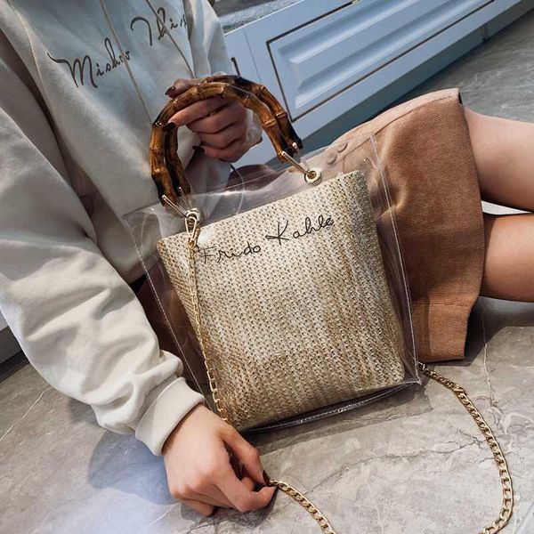 transparent jelly weave tote bag 2020 summer new high-quality women's designer handbag chain shoulder messenger bag travel
transparent jelly weave tote bag 2020 summer new high-quality women's designer handbag chain shoulder messenger bag travel