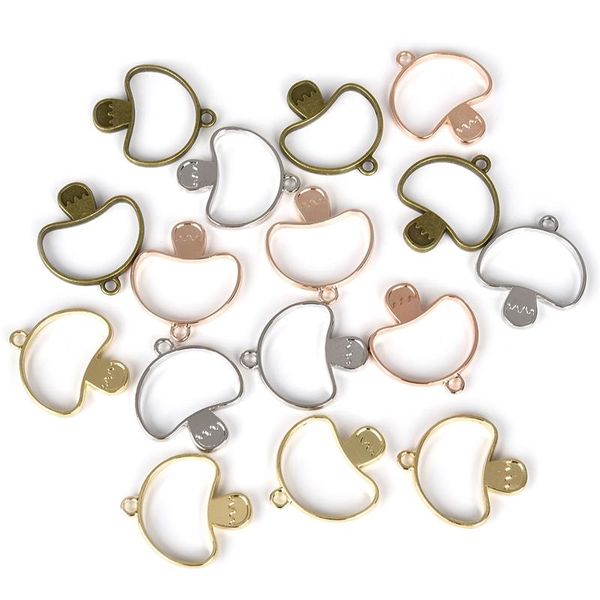 5pcs alloy mushroom charm glue blank open bezels hollow pendant setting uv resin metal frame for diy jewelry making handmade
5pcs alloy mushroom charm glue blank open bezels hollow pendant setting uv resin metal frame for diy jewelry making handmade