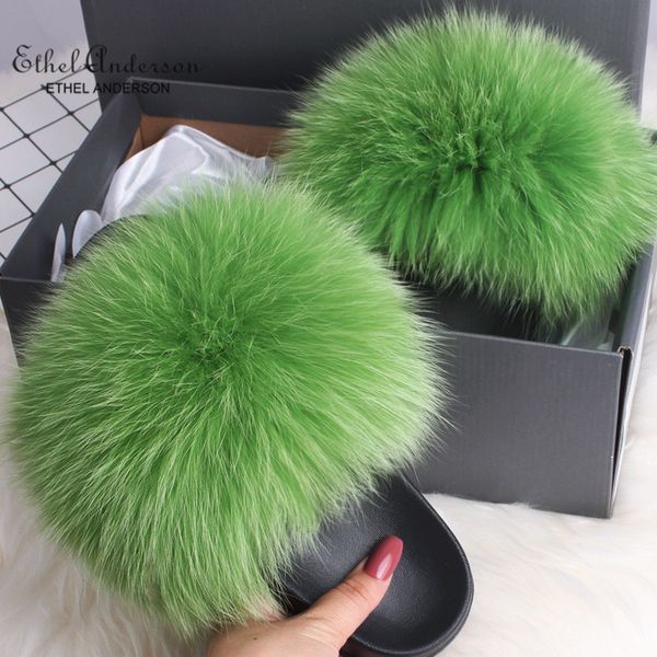 ethel anderson women summer hair slippers women raccoon fur slides sweet ladies shoes flats large size sandals flip flops, Black
ethel anderson women summer hair slippers women raccoon fur slides sweet ladies shoes flats large size sandals flip flops, Black