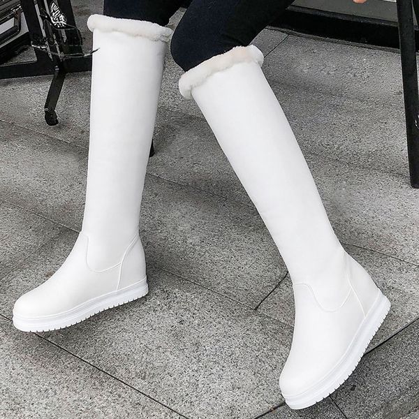 boots sgesvier 2021 arrival women round toe warm plush winter slip on fashion knee high solid color snow, Black
boots sgesvier 2021 arrival women round toe warm plush winter slip on fashion knee high solid color snow, Black