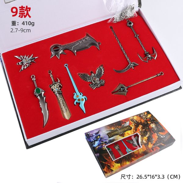 2.7-9cm игры lol герой оружие альянс keychains металлический сплав key knifes модель лиги игры брелоков ювелирные аксессуары сувениры детски
2.7-9cm игры lol герой оружие альянс keychains металлический сплав key knifes модель лиги игры брелоков ювелирные аксессуары сувениры детски