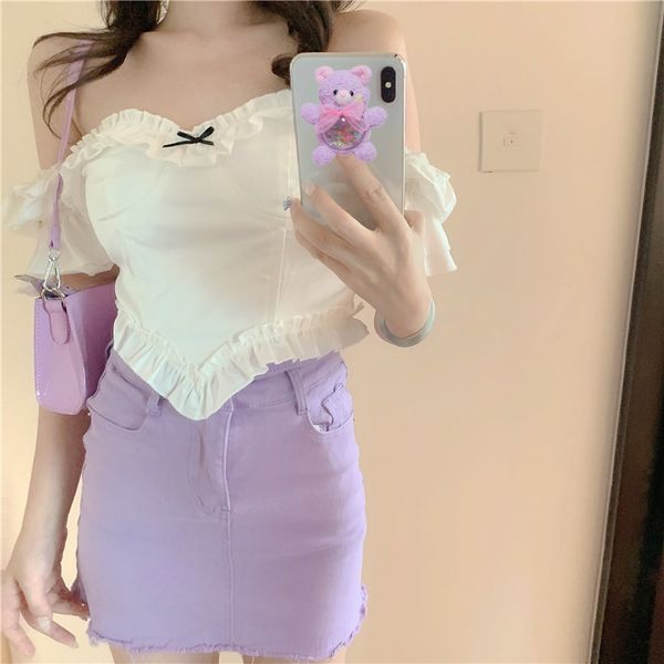 female korean harajuku cute sweet bow puff sleeve shirt women's shirts ulzzang japanese kawaii ladies vintage clothes for women, White
female korean harajuku cute sweet bow puff sleeve shirt women's shirts ulzzang japanese kawaii ladies vintage clothes for women, White