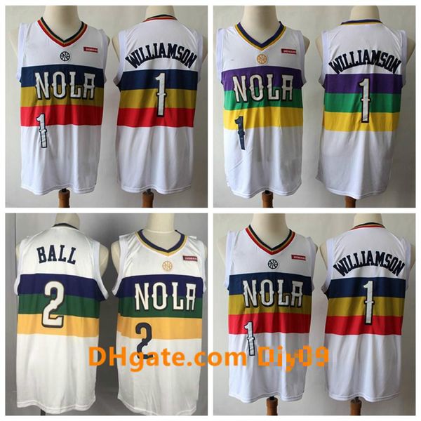mens zion 1 williamson white new orleans pelicans jersey authentic 2 lonzo ball city white edition vintage basketball jersey, Black;red
mens zion 1 williamson white new orleans pelicans jersey authentic 2 lonzo ball city white edition vintage basketball jersey, Black;red