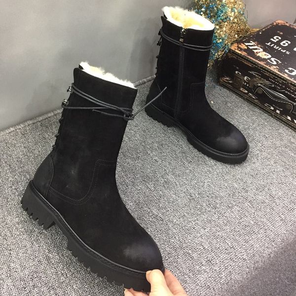 boots real fur women ankle 2021 winter shoes snoe genuine leather platform female short strappy warm wool booties, Black
boots real fur women ankle 2021 winter shoes snoe genuine leather platform female short strappy warm wool booties, Black