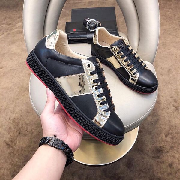 2021w summer new leather men 's personality color matching wild low -shoes ,fashion casual sports shoes original box packaging 38, Black
2021w summer new leather men 's personality color matching wild low -shoes ,fashion casual sports shoes original box packaging 38, Black