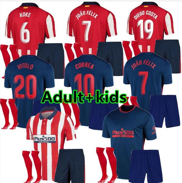 men kids 2020 2021 atletico joao felix madrid soccer jerseys kits 20 21 saul morata diego costa football shirt boys full set uniforms, Black
men kids 2020 2021 atletico joao felix madrid soccer jerseys kits 20 21 saul morata diego costa football shirt boys full set uniforms, Black