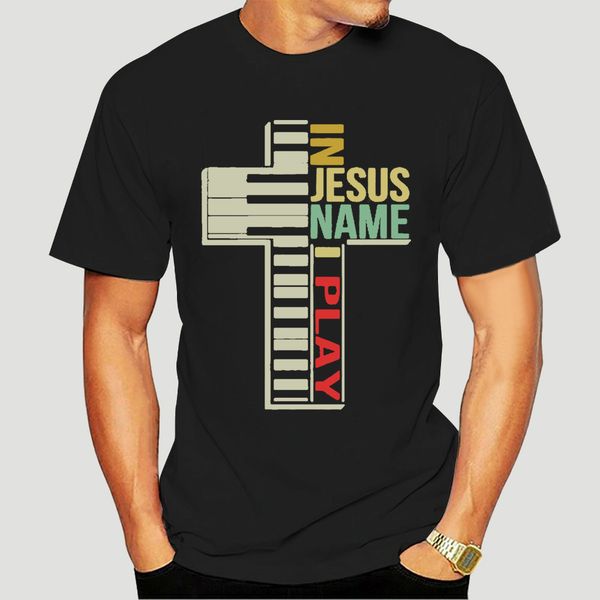 cross in jesus name i play piano shirt-0817a
