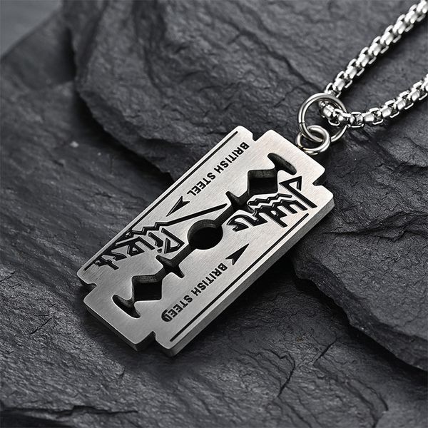 letter necklace men's pendant stainless steel fashion chain necklace blade pendant accessories male jewelry on the neck, Silver
letter necklace men's pendant stainless steel fashion chain necklace blade pendant accessories male jewelry on the neck, Silver