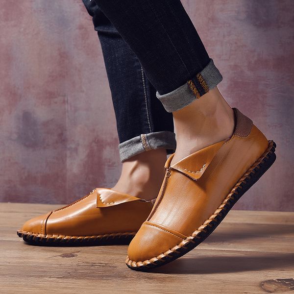mens novelty genuine leather walking shoes male handmade sewing breathable footwear men slip on outdoor classic work shoes
mens novelty genuine leather walking shoes male handmade sewing breathable footwear men slip on outdoor classic work shoes