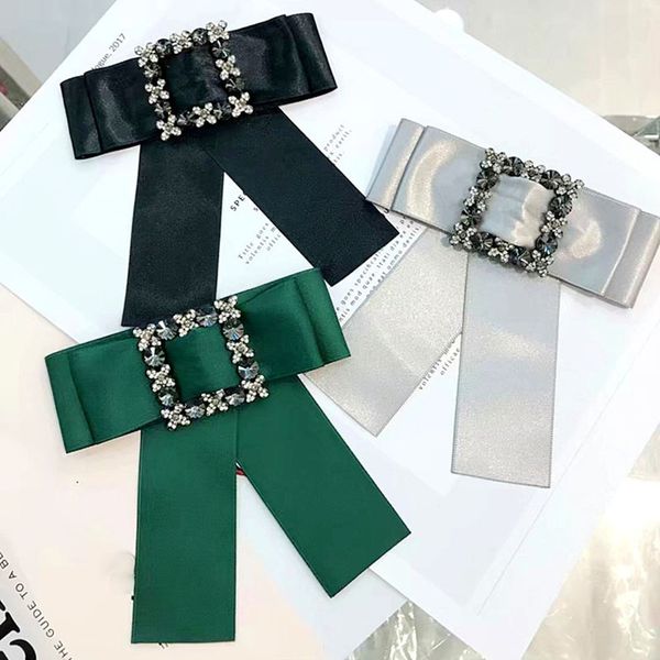 elegant bowknot cravat for women flower ribbon rhinestone crystal brooches neck ties pins fashion gifts for guests outfit badge wholesale, Gray
elegant bowknot cravat for women flower ribbon rhinestone crystal brooches neck ties pins fashion gifts for guests outfit badge wholesale, Gray