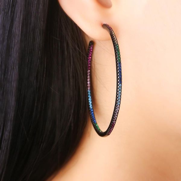 boho gold color big circle hoop earrings for women 50.5mm colorful cubic zircon large round earring elegant simple lady jewelry cx200801, Golden;silver
boho gold color big circle hoop earrings for women 50.5mm colorful cubic zircon large round earring elegant simple lady jewelry cx200801, Golden;silver