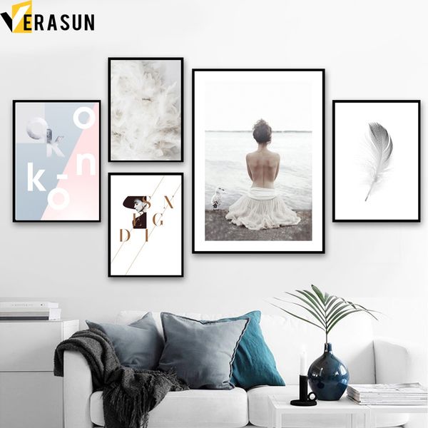 girl seagull ocean feather quotes wall art canvas painting nordic posters and prints wall pictures for living room decor
girl seagull ocean feather quotes wall art canvas painting nordic posters and prints wall pictures for living room decor