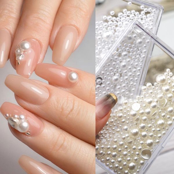 nail art decorations 1 box white beige pearl beads rhinestones mixed size flatback for uv gel polish acrylic tips diy decoration, Silver;gold
nail art decorations 1 box white beige pearl beads rhinestones mixed size flatback for uv gel polish acrylic tips diy decoration, Silver;gold