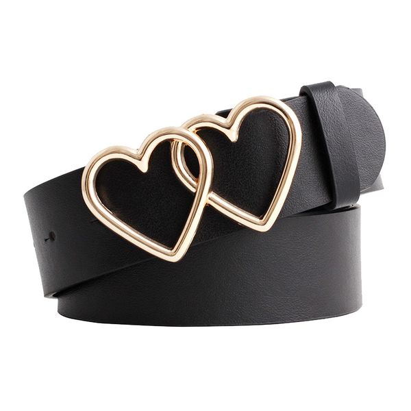 selling women belt solid color imitation leather double love heart double ring buckle women's belt casual student jeans, Black;brown
selling women belt solid color imitation leather double love heart double ring buckle women's belt casual student jeans, Black;brown