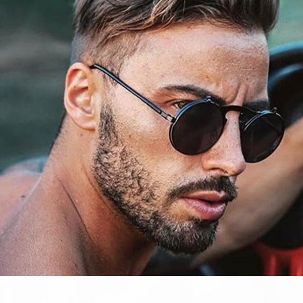 mens retro steampunk circle vintage round flip up sunglasses women men punk style sunglass metal frame black sun glasses male uv400, White;black
mens retro steampunk circle vintage round flip up sunglasses women men punk style sunglass metal frame black sun glasses male uv400, White;black
