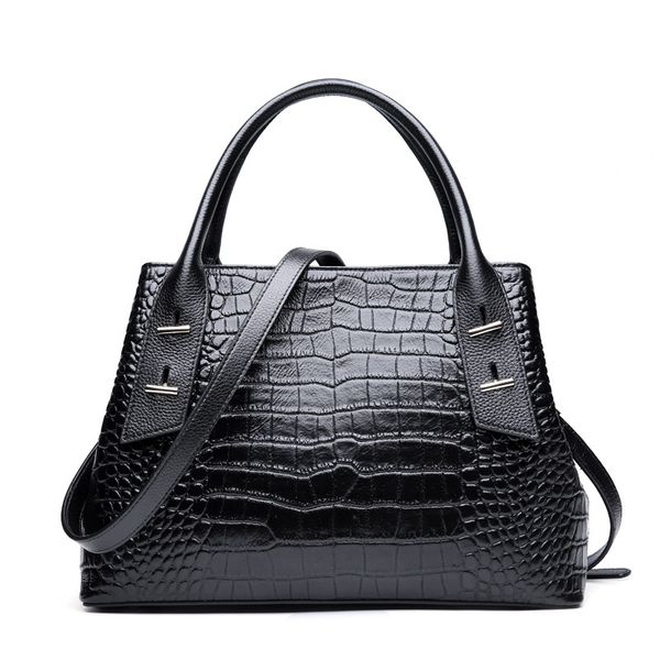 lw118 высококачественная крокодил pattern женщины tote сумочка 100% натуральная кожа черный сумки плеча мода бизнес crossbody кошелек
lw118 высококачественная крокодил pattern женщины tote сумочка 100% натуральная кожа черный сумки плеча мода бизнес crossbody кошелек
