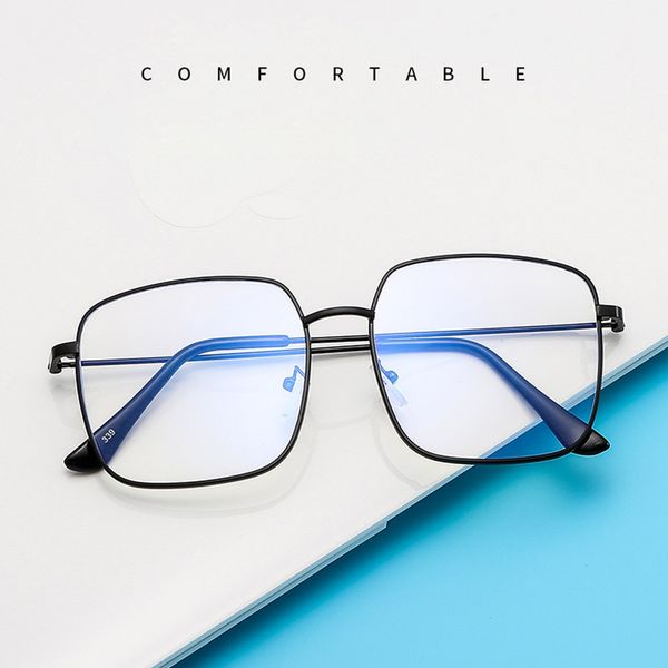 sunglasses square oversized metal anti blue light blocking glasses frame men women computer games korean eyeglasses optical spectacle, White;black
sunglasses square oversized metal anti blue light blocking glasses frame men women computer games korean eyeglasses optical spectacle, White;black