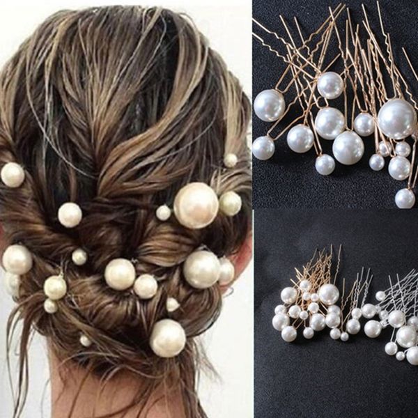 18pcs fashion pearl hair stick u shaped elegant headdress for bridal wedding jewelry lady hair accessories, Golden;silver
18pcs fashion pearl hair stick u shaped elegant headdress for bridal wedding jewelry lady hair accessories, Golden;silver