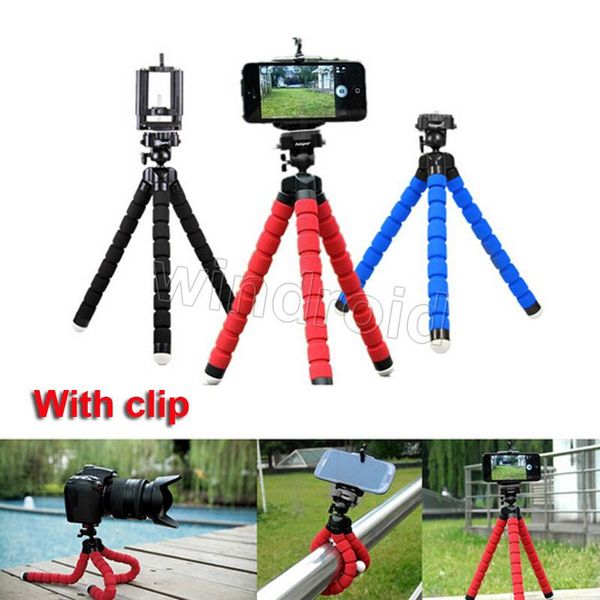 cgjxsflexible tripod holder for cell phone car camera universal mini ocs sponge stand bracket selfie monopod mount with clip 300pc
cgjxsflexible tripod holder for cell phone car camera universal mini ocs sponge stand bracket selfie monopod mount with clip 300pc