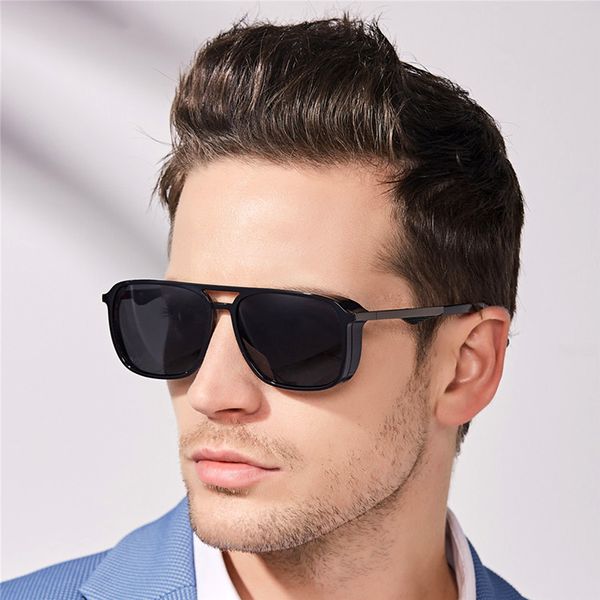 aoze sunglasses for men 2020 black steampunk round eyewear women trending products shades sun glasses, White;black
aoze sunglasses for men 2020 black steampunk round eyewear women trending products shades sun glasses, White;black
