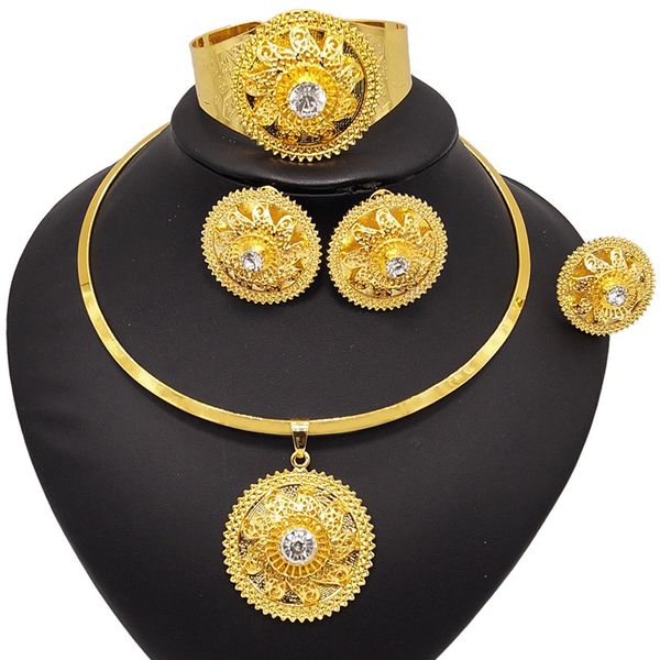 yulaili exquisite vintage style african wedding engagement bridal necklace earrings bracelet ring women ethiopia jewelry sets, Black
yulaili exquisite vintage style african wedding engagement bridal necklace earrings bracelet ring women ethiopia jewelry sets, Black