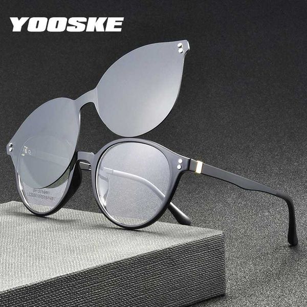 yooske polarized sunglasses men women magnetism clip on glasses tr90 round optical eyeglasses retro eyewear, White;black
yooske polarized sunglasses men women magnetism clip on glasses tr90 round optical eyeglasses retro eyewear, White;black