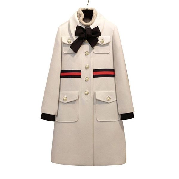 women long wool coat 2020 bow pocket wool spring jacket women slim girl's coat long cashmere coats preppy style elegant blend, Black
women long wool coat 2020 bow pocket wool spring jacket women slim girl's coat long cashmere coats preppy style elegant blend, Black