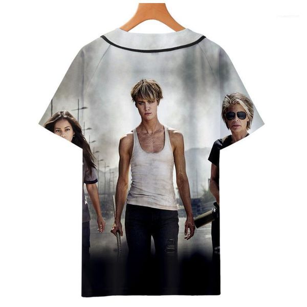 sleeved school terminator dark fate tshirts mens designer tshirt summer 3d baseball tees short, White;black
sleeved school terminator dark fate tshirts mens designer tshirt summer 3d baseball tees short, White;black