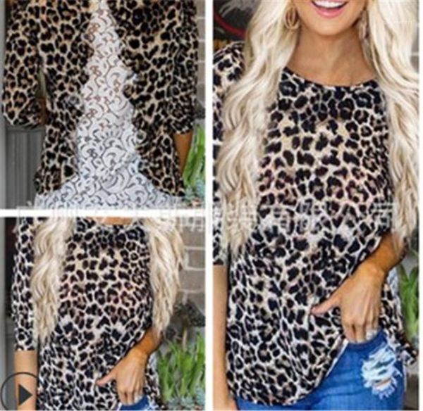 sleeve o neck womens designer leopard tshirts casual lace patchwork backless tees regular length long, White
sleeve o neck womens designer leopard tshirts casual lace patchwork backless tees regular length long, White