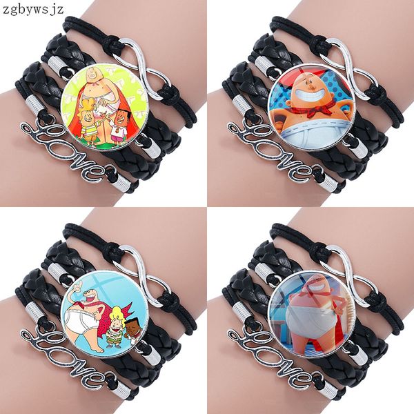 jewelry with glass cabochon multilayer black leather bracelet bangle for women party captain underpants, Golden;silver
jewelry with glass cabochon multilayer black leather bracelet bangle for women party captain underpants, Golden;silver
