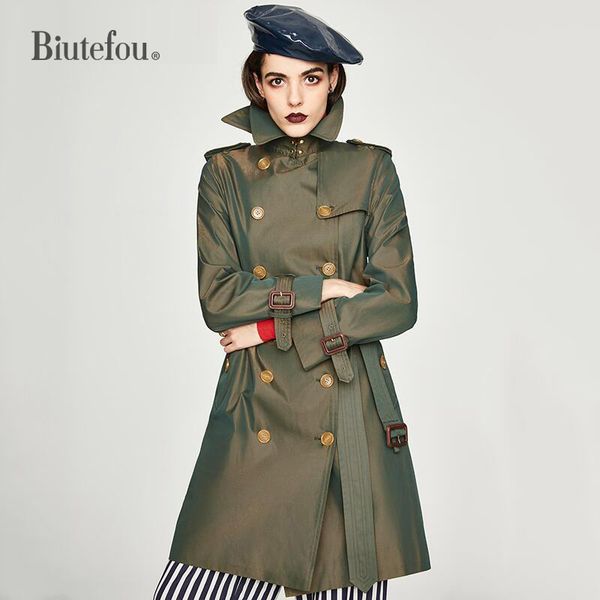 2020 spring and autumn women windbreaker adjustable waist double breasted slim long coats, Tan;black
2020 spring and autumn women windbreaker adjustable waist double breasted slim long coats, Tan;black