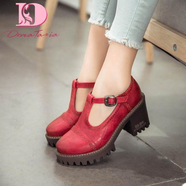 doratasia 2020 large size 43 women sandals square heel round toe med platform summer casual woman t-straps shoes, Black
doratasia 2020 large size 43 women sandals square heel round toe med platform summer casual woman t-straps shoes, Black