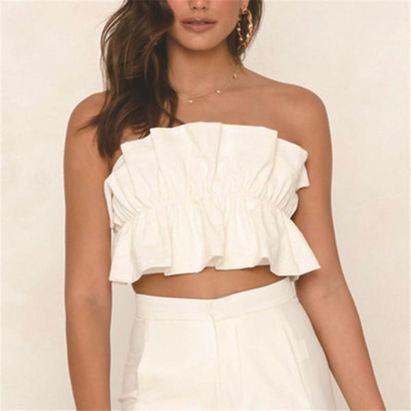образным вырезом без бретелек топы sexy crop top casual solid color рукавов топы женская одежда конструктора женщин slash, White
образным вырезом без бретелек топы sexy crop top casual solid color рукавов топы женская одежда конструктора женщин slash, White