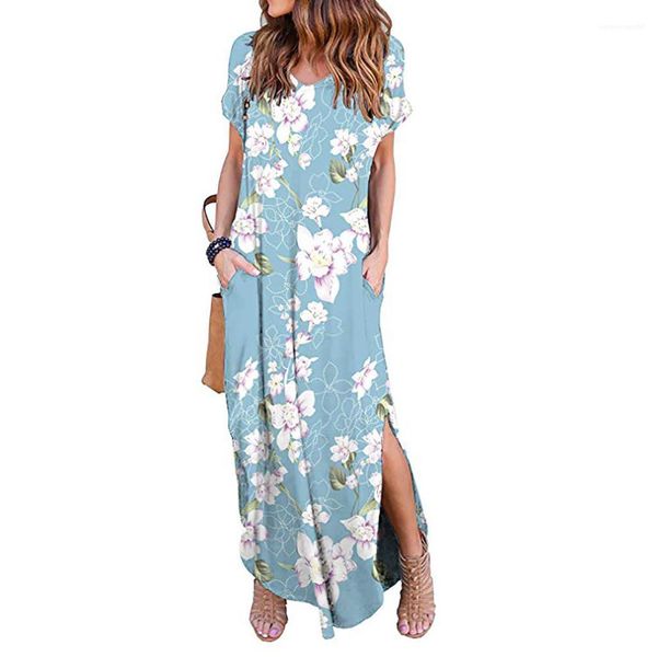 clothing summer womens designer casual dresses flora printed loose short sleeve female long dresses casual female, Black;gray
clothing summer womens designer casual dresses flora printed loose short sleeve female long dresses casual female, Black;gray